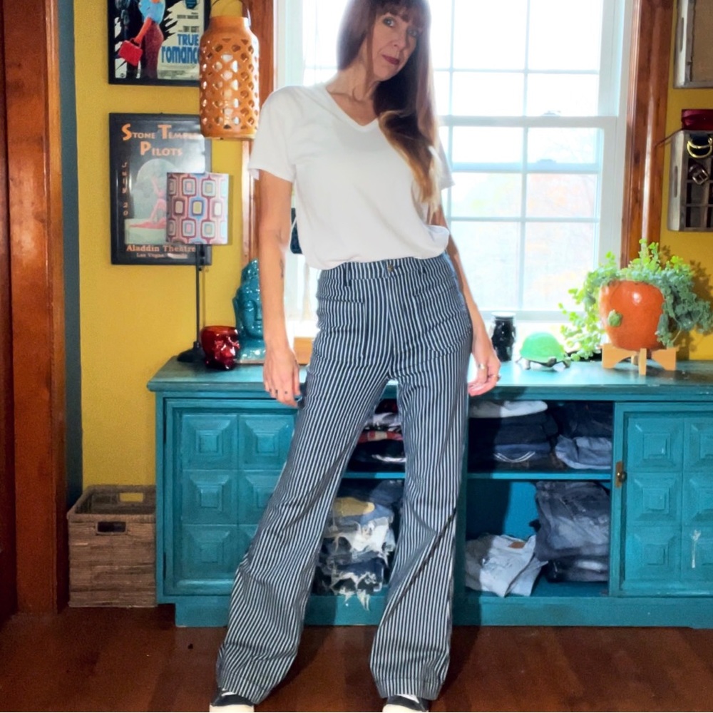Retro High Waist Bell Bottom Jeans